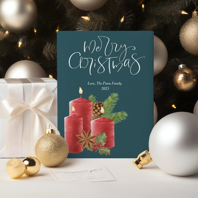 Velas Rojas Elegantes Navidad Planas (Subido por el creador)