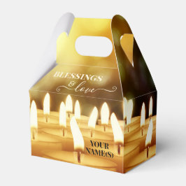 Velas y bendición caja de favor