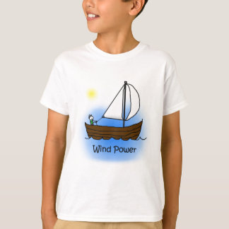 Velero de la energía eólica - camisa de los niños