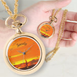 Veleta de collar de la velada 1300<br><div class="desc">Pintura de la colección "Sailboat Sunset 1300" Personalice en la página del producto o haga clic en el botón "Personalizar" para obtener más opciones de diseño. Diseñado y creado a partir de mi pintura "Sailboat Sunset 1300" capturando una de las muchas puestas de sol que he disfrutado viviendo en Puerto...</div>