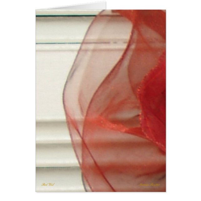 Velo rojo -Tarjeta- # 2 (Frente)