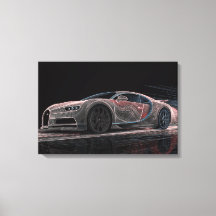 Velocidad Fluida | Arte Automotriz (24" x 16")