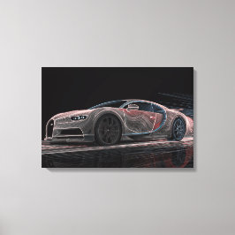 Velocidad Fluida | Arte Automotriz (24" x 16")