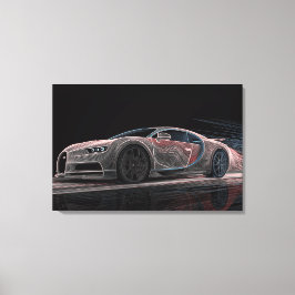 Velocidad Fluida | Arte Automotriz (30" x 20")