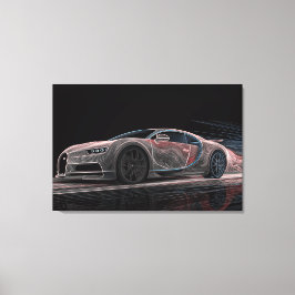 Velocidad Fluida | Arte Automotriz (36" x 24")