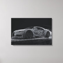 Velocidad Monocroma | Arte del Automóvil (61 cm x