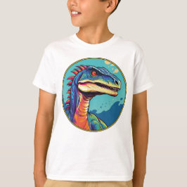Velociraptor - Clásica camiseta de dinosaurio