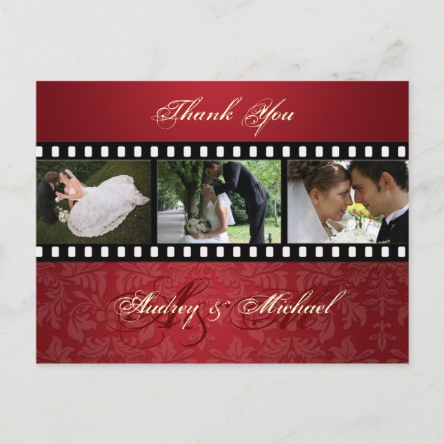 Velvet Rojo aplastado/Fotos Gracias postales (Anverso)