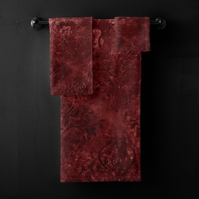 Velvety Henna Damask | Grunge con angustia roja (Subido por el creador)