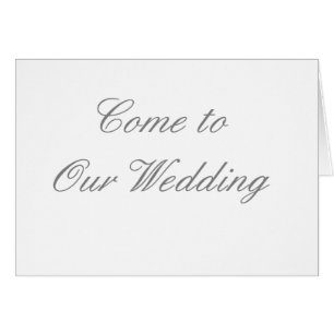 Ven A Nuestro Boda Gray El MUSEO Zazzle Regalos