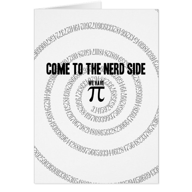 Ven al nerd para el estilo tipográfico de Pi (Frente)