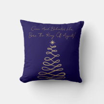 Ven y contempla a Él | Almohada de Navidad