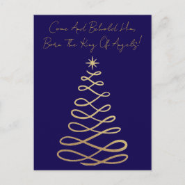 Ven y contempla a Él | Tarjeta postal de Navidad