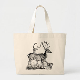Venado antiguo y salvaje de Stag en la bolsa de To