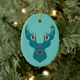 Venado con ornamentos colgando de las Antillas