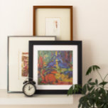 Venado en el bosque II por Franz Marc, Arte Vintag<br><div class="desc">El ciervo en el bosque II (1914) de Franz Marc es un expresionismo vintage arte de la pintura de animales salvajes. Varias criaturas del bosque, ciervos, un establo y un bebé con manchas, tendidos en un bosque rodeado de árboles. Un fondo bonito, luminoso y colorido. Sobre el artista: Franz Marc...</div>