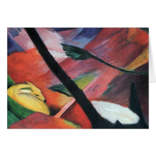 Venado en el bosque II por Franz Marc; Reh im Wald
