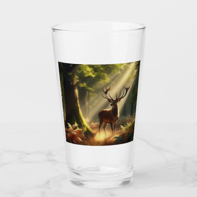 Venado en el bosque matutino (Anverso)