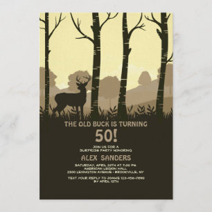 Venado En La Invitación De Woods
