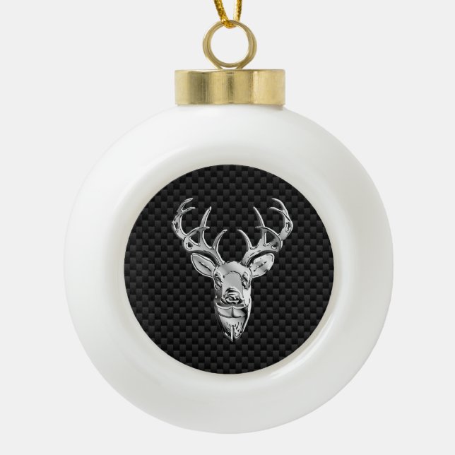 Venado plateado con decoración de fibra de carbono (Anverso)