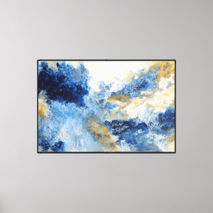 Venas Oceánicas: Arte Abstracto de Fluido Azul y D