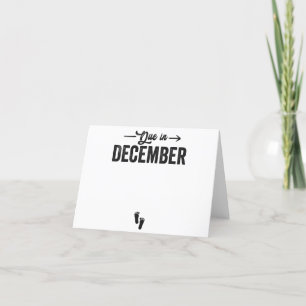 Vencimiento en diciembre Invitación para bebé rega