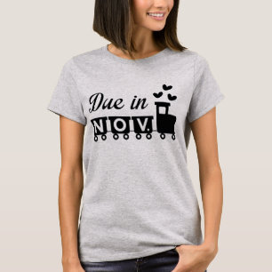 Vencimiento En Noviembre Camiseta De Maternidad