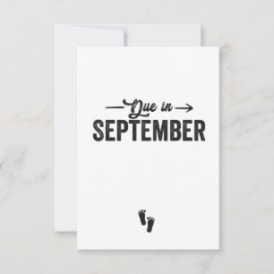 Vencimiento en septiembre Invitación Regalo de emb