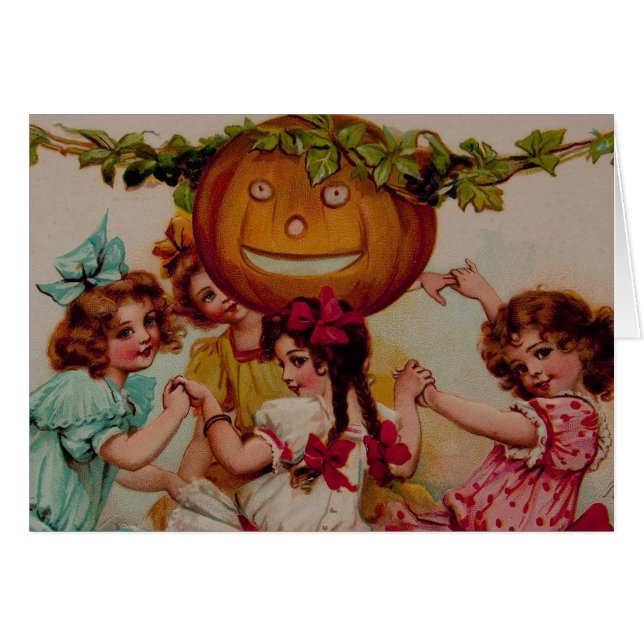 Vendimia de calabaza de la fiesta de Halloween (Anverso (Horizontal))