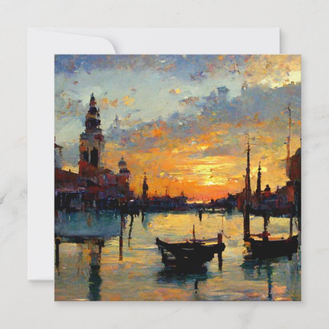 Venecia al atardecer (Anverso)