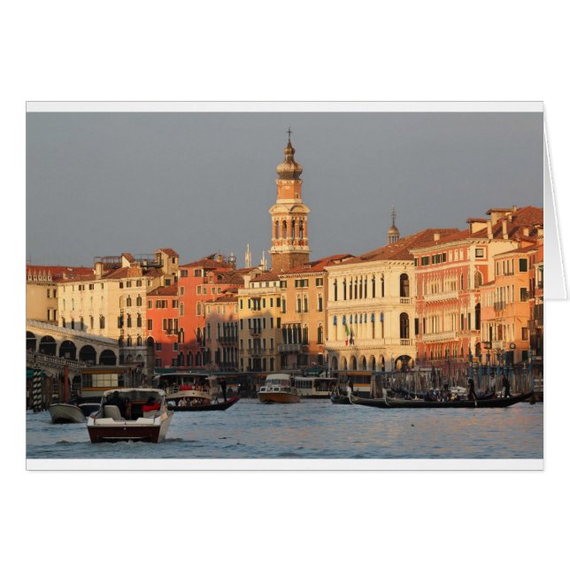 Venecia al atardecer en el puente Rialtro (Anverso (Horizontal))