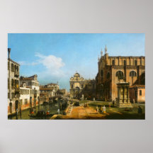 Venecia - Bernardo Bellotto Cartel de Arte Fino