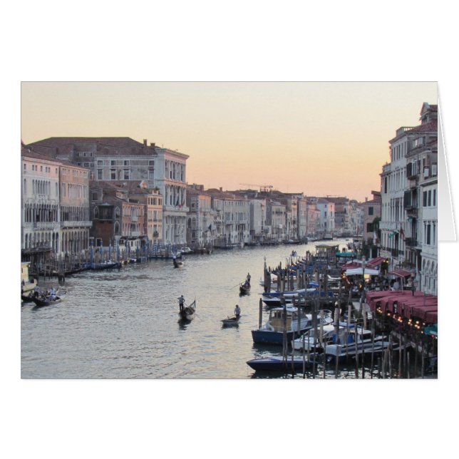 Venecia, Canal de Italia al atardecer (Anverso (Horizontal))