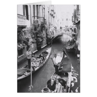Venecia Gondola Romántica Italia Tarjeta de Nota d