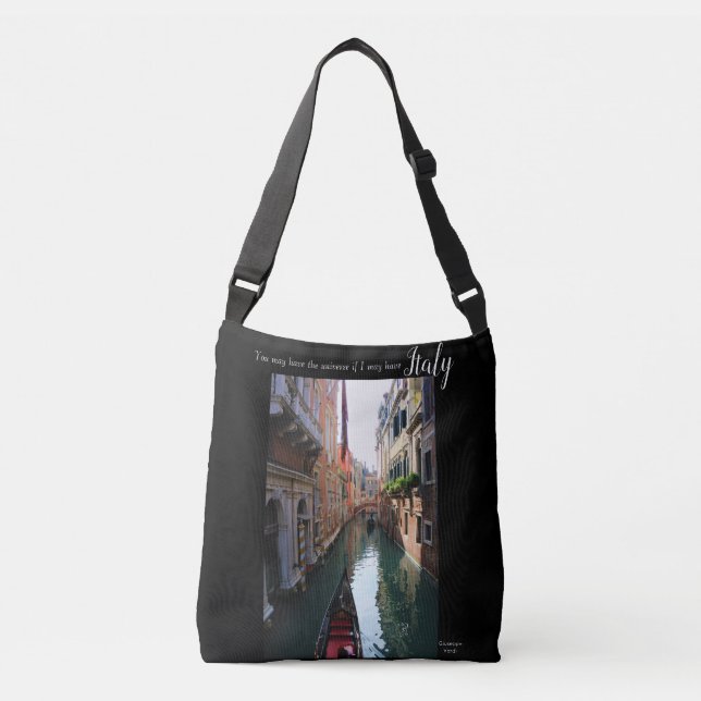 Venecia, Italia bolsa de toques con cita Verdi (Anverso)