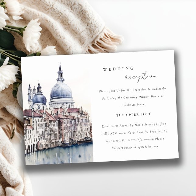 Venecia Italia Canales Recepción de boda acuarela (Subido por el creador)
