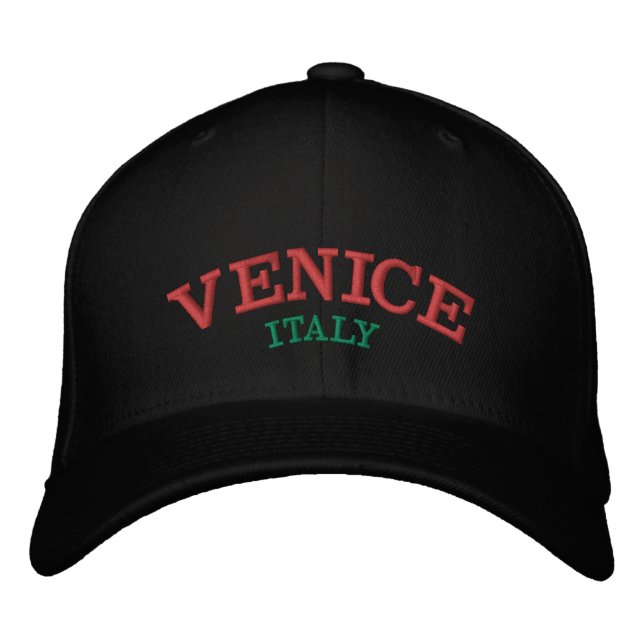 Venecia Italia Embrodado Gorra Personalizado (Anverso)