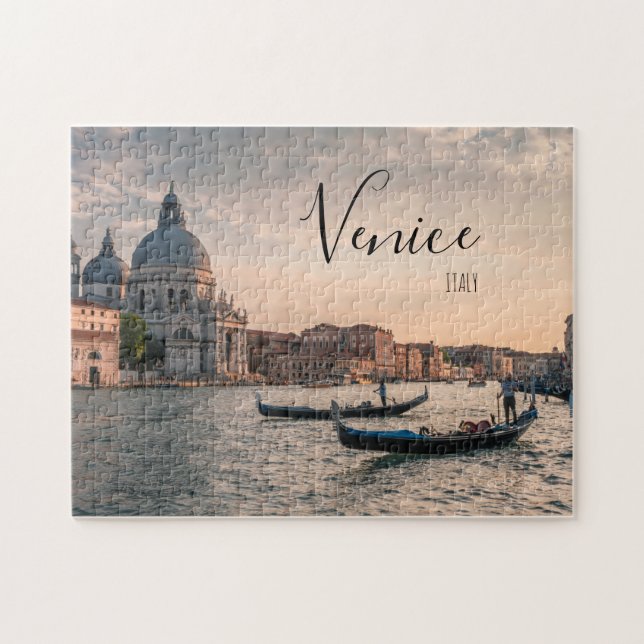 Venecia Italia Rompecabezas Gondola   (Horizontal)