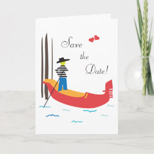 Venecia Italia salva la tarjeta de fecha Boda