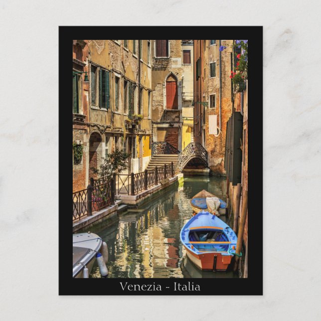 Venecia, Italia - Venezia Italia Canal Tarjeta Pos (Anverso)