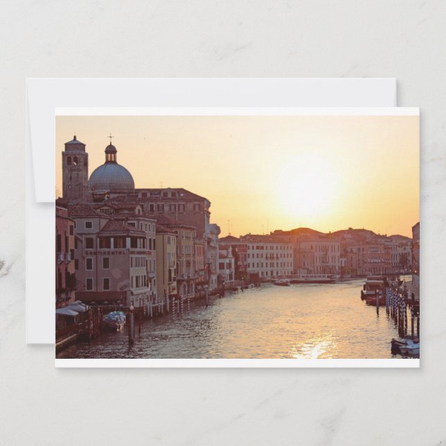 Venecia,Sunset en el canal grande (Anverso)