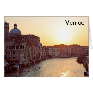 Venecia,Sunset en el canal grande