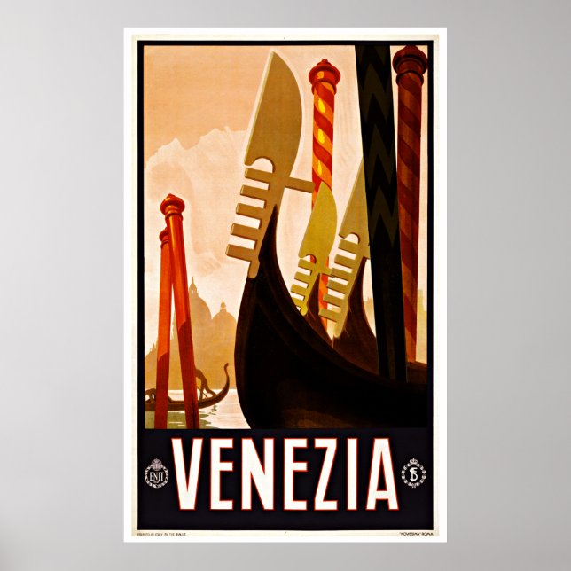 Venecia Venezuela Italia - Posters de viajes de ép (Frente)