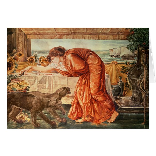 Veneno de colada de Circe en un florero (Anverso (Horizontal))
