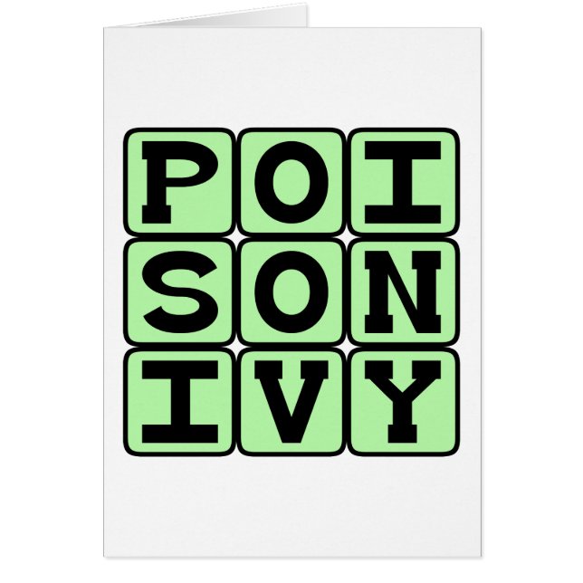 Veneno Ivy, planta picante (Frente)