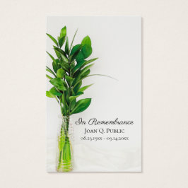 Veneración en la tarjeta de oración del servicio f