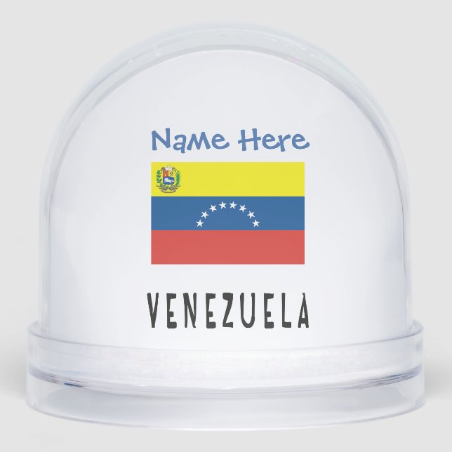 Venezuela Bandera Venezolana Azul personalizada (Anverso)