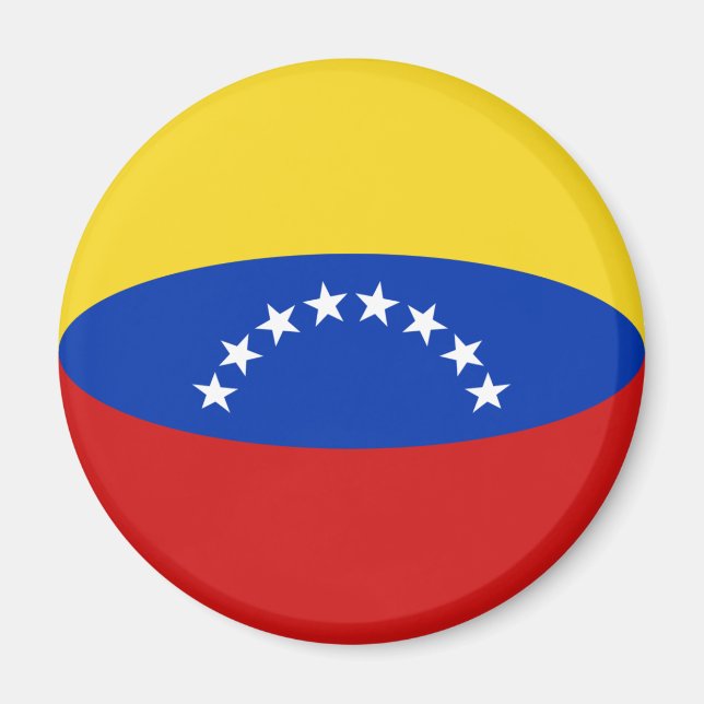 Venezuela frente al imán de la bandera (Frente)
