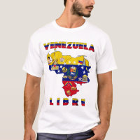Venezuela Libre - Camiseta de mapa de Venezuela Li