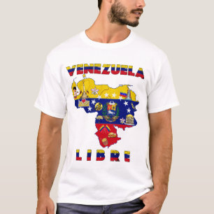 Venezuela Libre - Camiseta de mapa de Venezuela Li